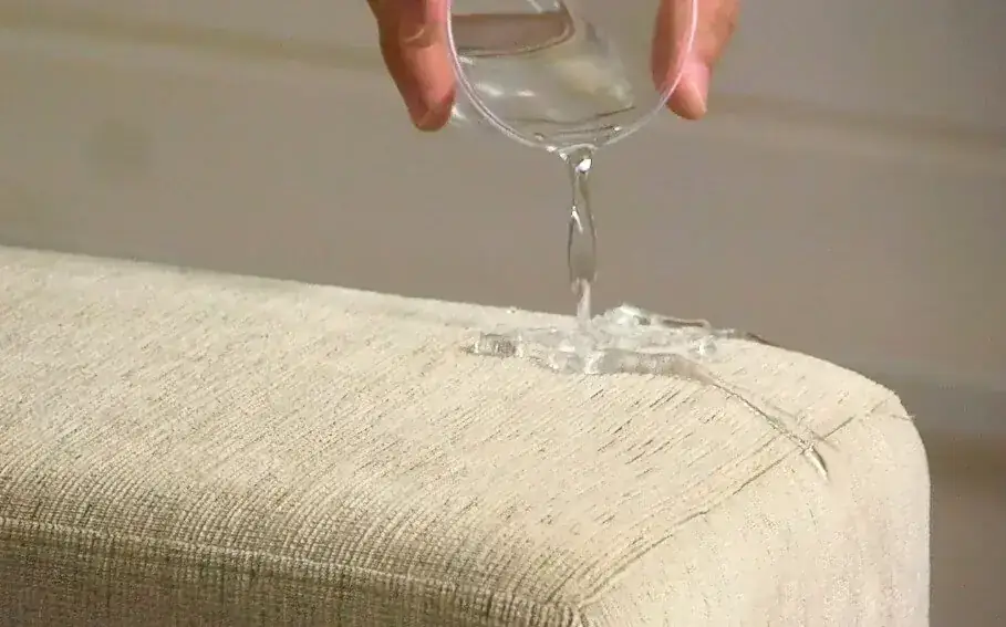 Teste de impermeabilização em tecido